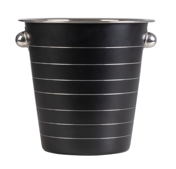 ΣΑΜΠΑΝΙΕΡΑ INOX ΡΑΒΔΩΤΗ 21X21 CM ΜΑΥΡΗ