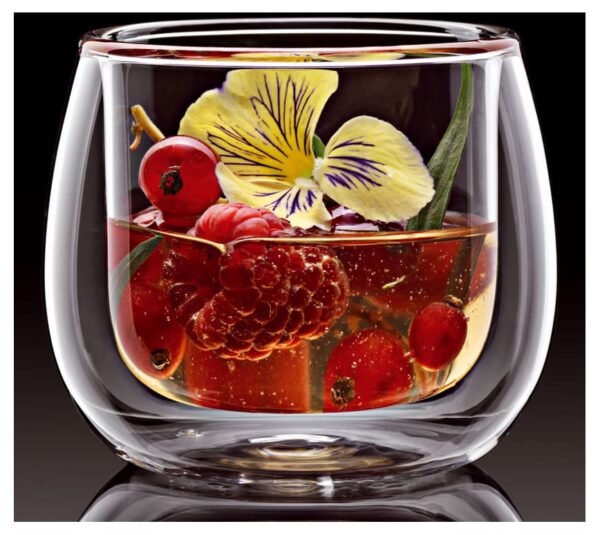 ΣΕΤ ΠΟΤΗΡΙΩΝ 2 ΤΕΜΑΧΙΩΝ 11CL BOROSILICATE ΔΙΠΛΟΤΟΙΧΑ 6 CM | 6,5 CM